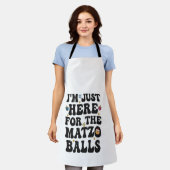 Tablier Je suis juste ici pour l'Hanoukka amusante de Matz (Porté)
