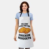 Tablier Je suis juste là pour les nuggets de poulet (Porté)