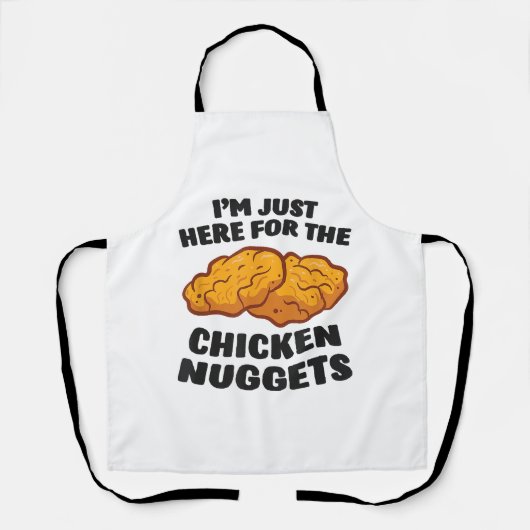 Tablier Je suis juste là pour les nuggets de poulet (Recto)