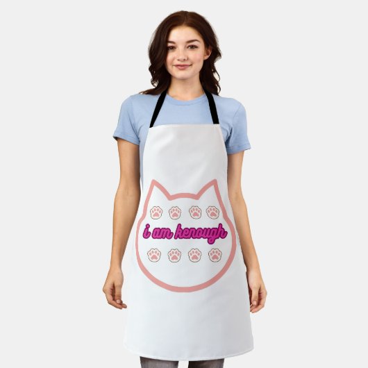 Tablier Je suis kassez t-shert cat (Porté)