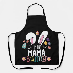 Tablier Je suis la maman maman lapin de Pâques tenue de fa