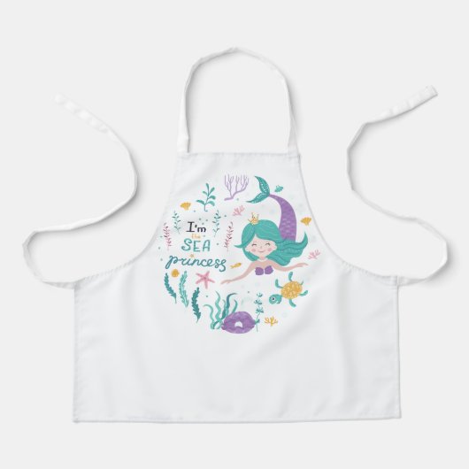 Tablier Je suis la Mère Princesse Mermaid (Recto)