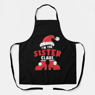 Tablier Je suis la soeur Claus Noël famille de jumelage
