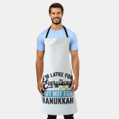 Tablier Je suis Latke pour tout mais pas pour Hanoukka (Porté)