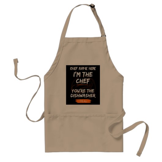 Tablier Je suis le Chef Apron (Devant)