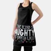 Tablier Je suis le genre de Naughty Père Noël aime Noël (Insitu)