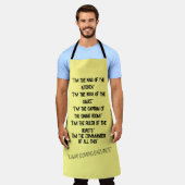 Tablier "Je suis le patron" Apron cuisine (Porté)