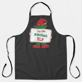 Tablier Je suis l'elfe de la cuisine | Elfe de Noël person (Recto)