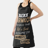 Tablier Je suis pharmacien pour gagner du temps Supposons (Insitu)