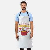Tablier Je suis si Fondue que vous Kawaii Fondue Pun T-Shi (Porté)