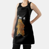 Tablier Je suis un ours grizzli et Brown (Insitu)