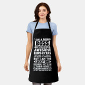 Tablier Je suis un patron fier de Freaking employés géniau (Porté)