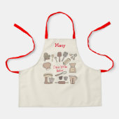 Tablier Je suis un petit boulanger pour enfants (Recto)