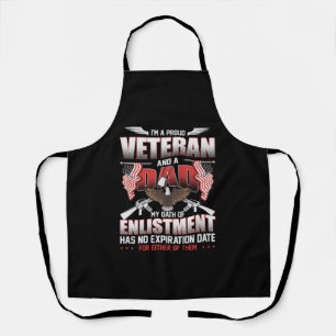 Tablier Je suis un vétéran fier et un papa   Armée patriot