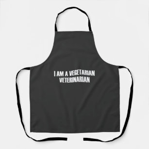 Tablier Je suis un vétérinaire végétarien