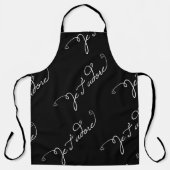 Tablier Je t'adore Je t'aime en français (Recto)