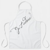 Tablier Je t'adore Je t'aime en français (Recto)