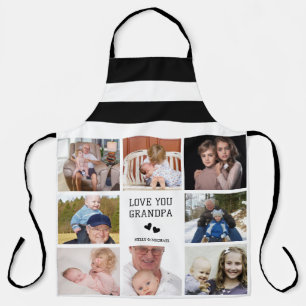 Tablier Je T'Aime, Grand-Père Espace photo Collage moder