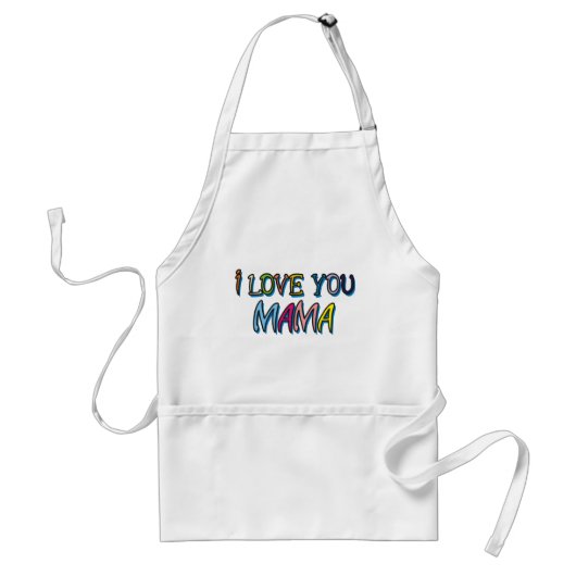 Tablier Je t'aime maman Shirts (Devant)