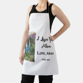 Tablier Je t'aime mère jour élégant ajouter photo texte (Insitu)