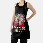 Tablier Je T'Aimerai Jusqu'À Ce Que Mes Poumons Parlent (Insitu)