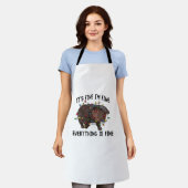 Tablier Je vais bien tout va bien Moo Deng Bab (Porté)