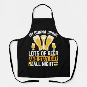 Tablier Je vais boire beaucoup de bière