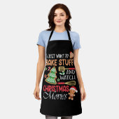 Tablier Je Veux Faire C'Est Bake Regarder Les Films De Noë (Porté)