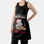 Tablier Je Veux Un Hippopotame Pour Noël Hippo De Noël (Insitu)