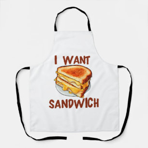Tablier Je veux un sandwich