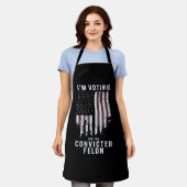 Tablier Je vote pour le condamné Felon Pro Trump 2024 (Porté)