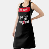 Tablier "Je vous nourrirai" Tabons, Drôle Chef Attitude Gr (Insitu)