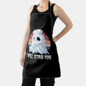 Tablier Je vous poignarderai un t-shirt, infirmière fantôm (Insitu)