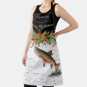 Tablier Je vous souhaite des poissons de volée, des truite (Insitu)