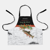 Tablier Je vous souhaite des poissons de volée, des truite (Recto)