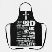 TABLIER JEAN 3:16 CAR DIEU AIMAIT SI LE MONDE (Recto)