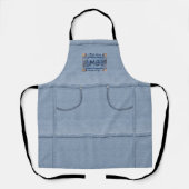 Tablier Jeans Apron avec votre ou vos initiales (Recto)
