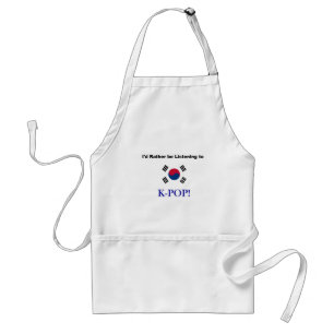 Tablier J'écouterais plutôt KPOP !