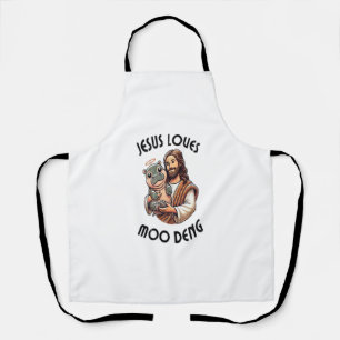 Tablier Jésus aime Moo Deng T-Shirt_3