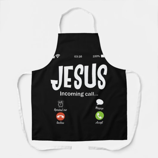 Tablier Jésus Appelle Chrétien (Recto)