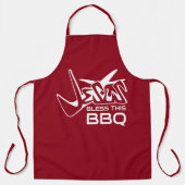 Tablier Jésus bénisse ce BBQ (Recto)