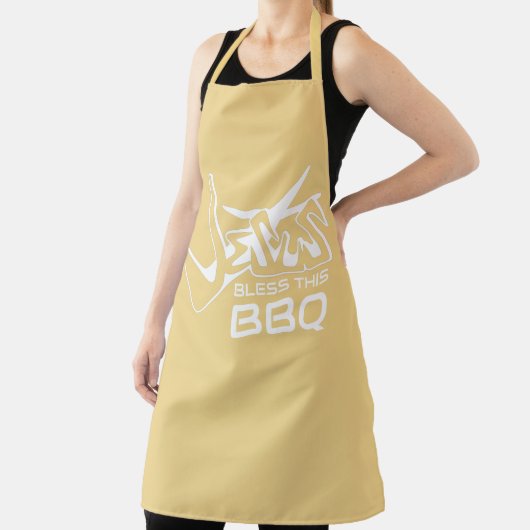 Tablier Jésus bénisse ce BBQ (Insitu)