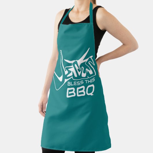 Tablier Jésus bénisse ce BBQ (Insitu)