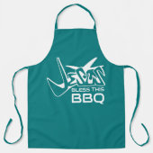 Tablier Jésus bénisse ce BBQ (Recto)