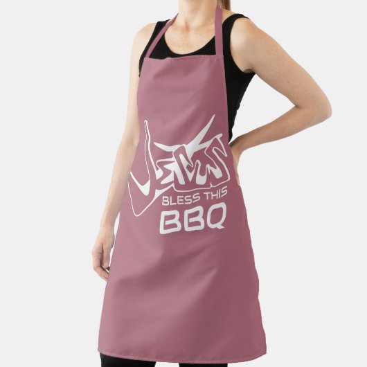 Tablier Jésus bénisse ce BBQ (Insitu)