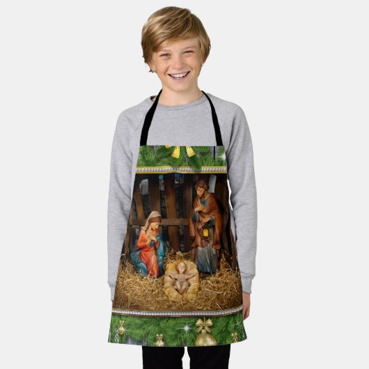 Tablier Jesus born manger (Porté)