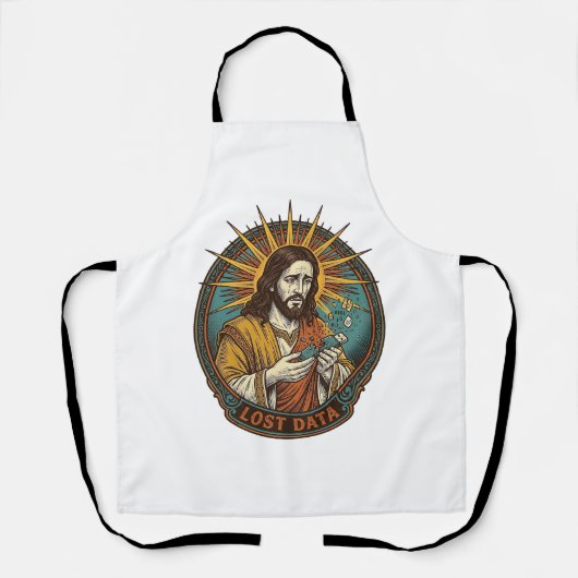 Tablier Jesus Crushed USB Flash Drive Lost Data Humor_1 (Recto)