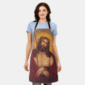 Tablier Jésus est couronné d'une couronne d'épines (Porté)