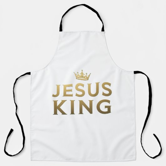Tablier Jésus est le roi - Tout imprimer Christian Apron (Recto)