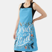Tablier Jésus est Lord Blue Bird Floral Design (Insitu)